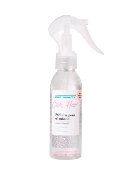 Perfume para Cabello click hair transparente vainilla glow