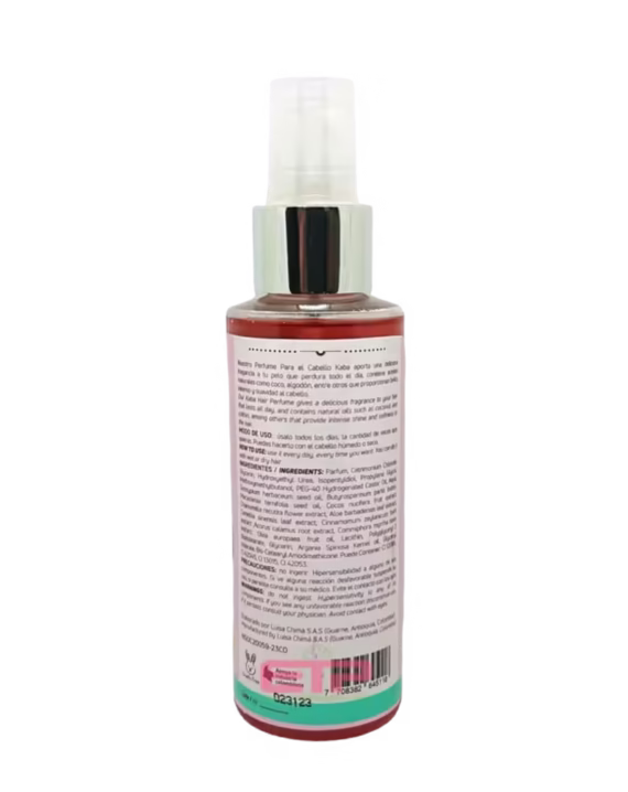 perfume para el cabello confidente kaba