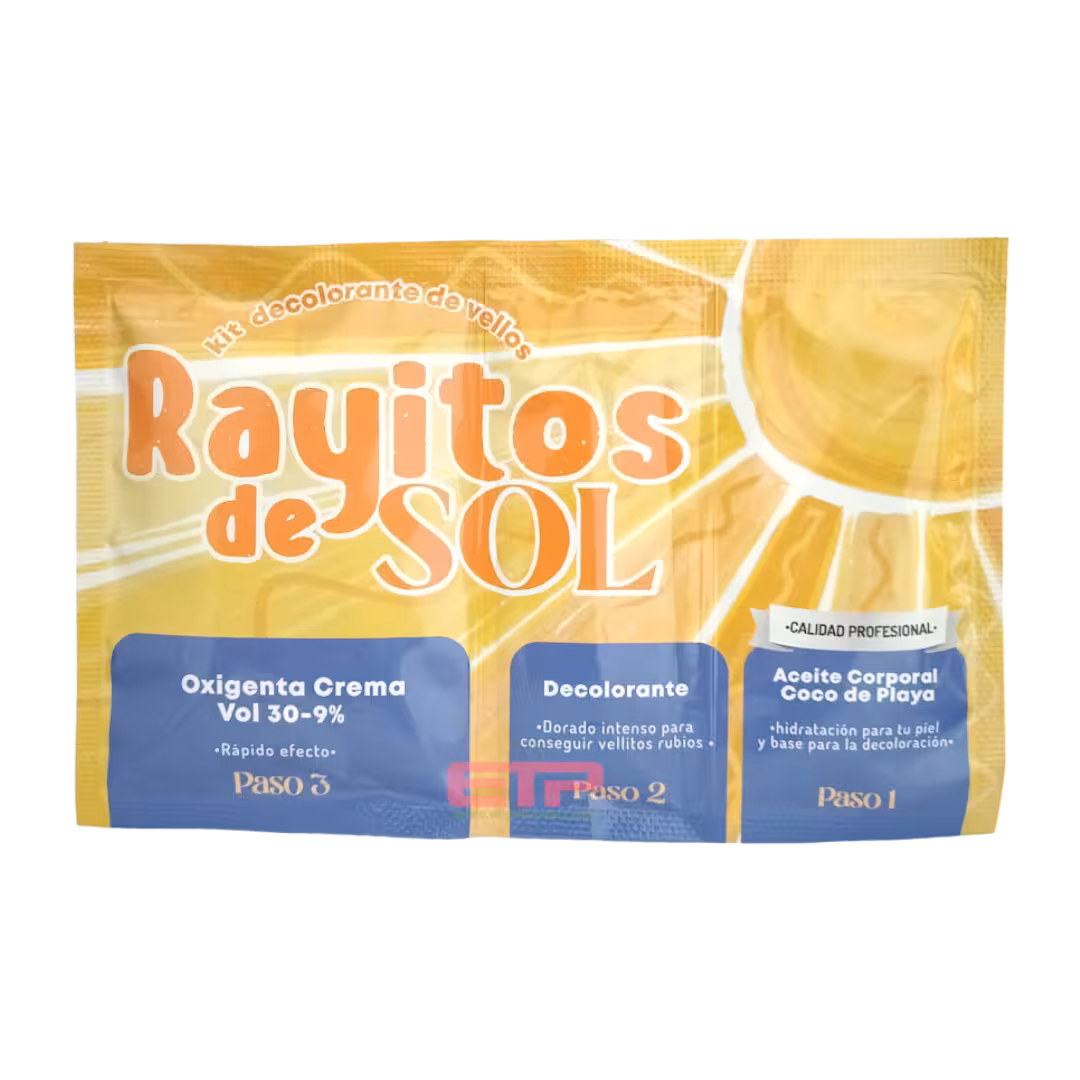 rayitos de sol (kit decolorante)