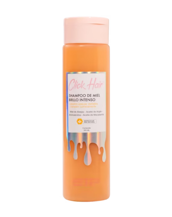 shampoo de miel brillo intenso click hair