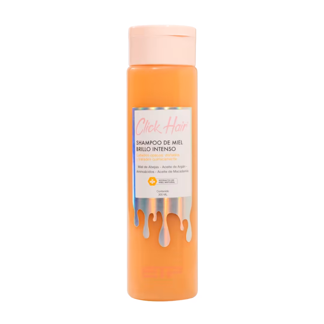 shampoo de miel brillo intenso click hair